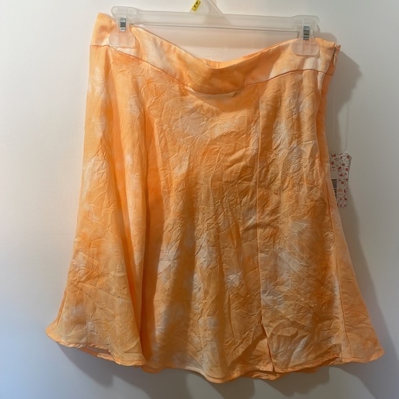 Free People Martine Peach Combo Flirt Skirt - Picture 9 of 14